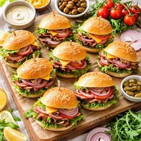 Roast Beef Party Sandwiches