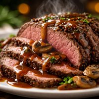 Roast Beef with Marsala Gravy