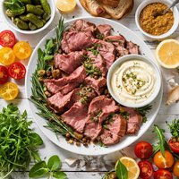 Roast Beef with Rosemary Mayonnaise