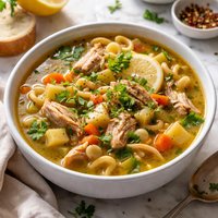 Roast Chicken Leftover Soup