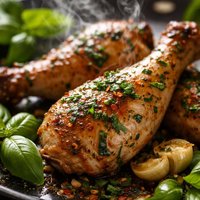 Roast Chicken Legs with Basil and Garlic Core Ww Friendly