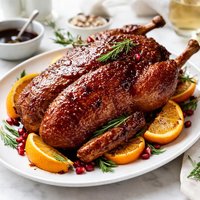 Roast Duck with Balsamic Vinegar Honey Glaze
