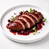 Roast Duck with Cranberry Glaze
