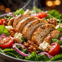Roast Garlic Chicken and Walnut Salad