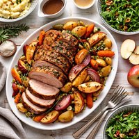 Roast Pork and Apple Dinner