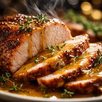Roast Pork and Thyme Pan Gravy