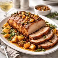 Roast Pork Loin with Apple Rosemary Glaze Olive Garden