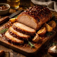 Roast Pork Loin with Cider Glaze