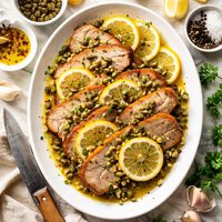 Roast Pork with Lemon and Capers