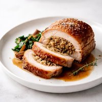 Roast Pork with Onion Stuffing