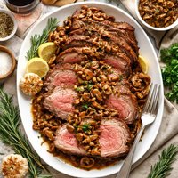 Roast Prime Ribs of Beef with Shiitaki Pan Gravy