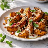 Roast Pumpkin W Cinnamon Pine Nuts and Yoghurt