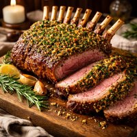 Roast Rack of Lamb with Persillade