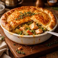 Roast Salmon Pot Pie