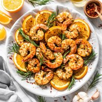 Roast Shrimp with Orange and Rosemary