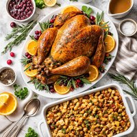 Roast Turkey and Bread Stuffing