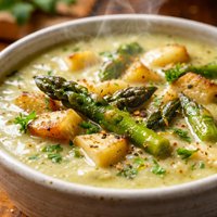 Roasted Asparagus and Potato Soup