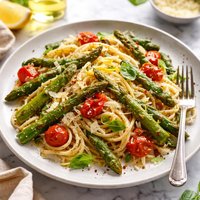 Roasted Asparagus Pasta Toss