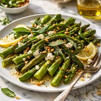 Roasted Asparagus Salad with Fried Sage