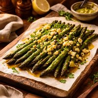 Roasted Asparagus Vinaigrette