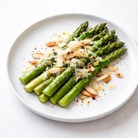 Roasted Asparagus with Almonds and Asiago