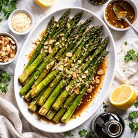 Roasted Asparagus with Balsamic Browned Butter