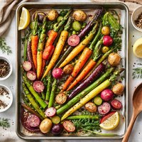 Roasted Baby Spring Vegetables