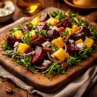 Roasted Beets and Mango Salad