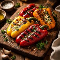 Roasted Bell Peppers Grilled