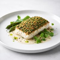 Roasted Blue Eye Cod with Herb Crust