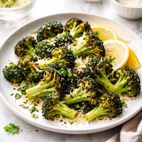 Roasted Broccoli Parmesan Lemon
