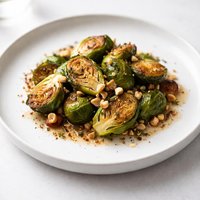 Roasted Brussels Sprouts with Hazelnut Brown Butter