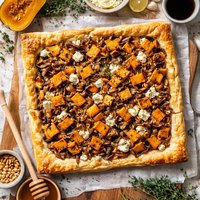 Roasted Butternut Squash and Caramelized Onion Tart