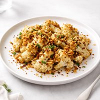 Roasted Cauliflower with Crispy Breadcrumbs