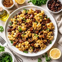 Roasted Cauliflower with Dates and Pine Nuts Claire Robinson