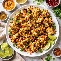 Roasted Cauliflower with Harissa Sauce
