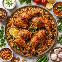 Roasted Chicken Al Kabsa Saudi Gluten Free