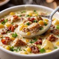 Roasted Chicken and Corn Chowder