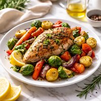 Roasted Chicken with Savory Vegetables