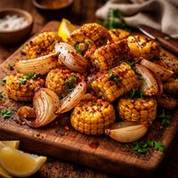 Roasted Corn and Onions