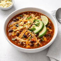 Roasted Corn Chicken Tortilla Soup