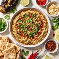 Roasted Eggplant Dip with Thai Flavors