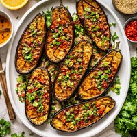 Roasted Eggplant with Orange Miso Glaze