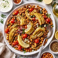 Roasted Fennel with Chickpeas