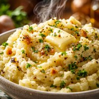 Roasted Garlic and Herb Mash Potatoes
