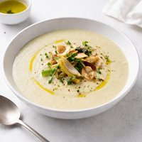 Roasted Garlic and Leek Soup