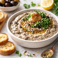 Roasted Garlic Brie Black Olive Pate