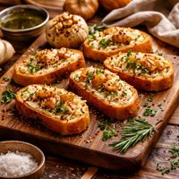 Roasted Garlic Crostini
