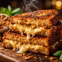 Roasted Garlic Grilled Cheese Sandwich