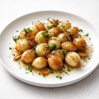 Roasted Garlic Pearl Onions with Herbs